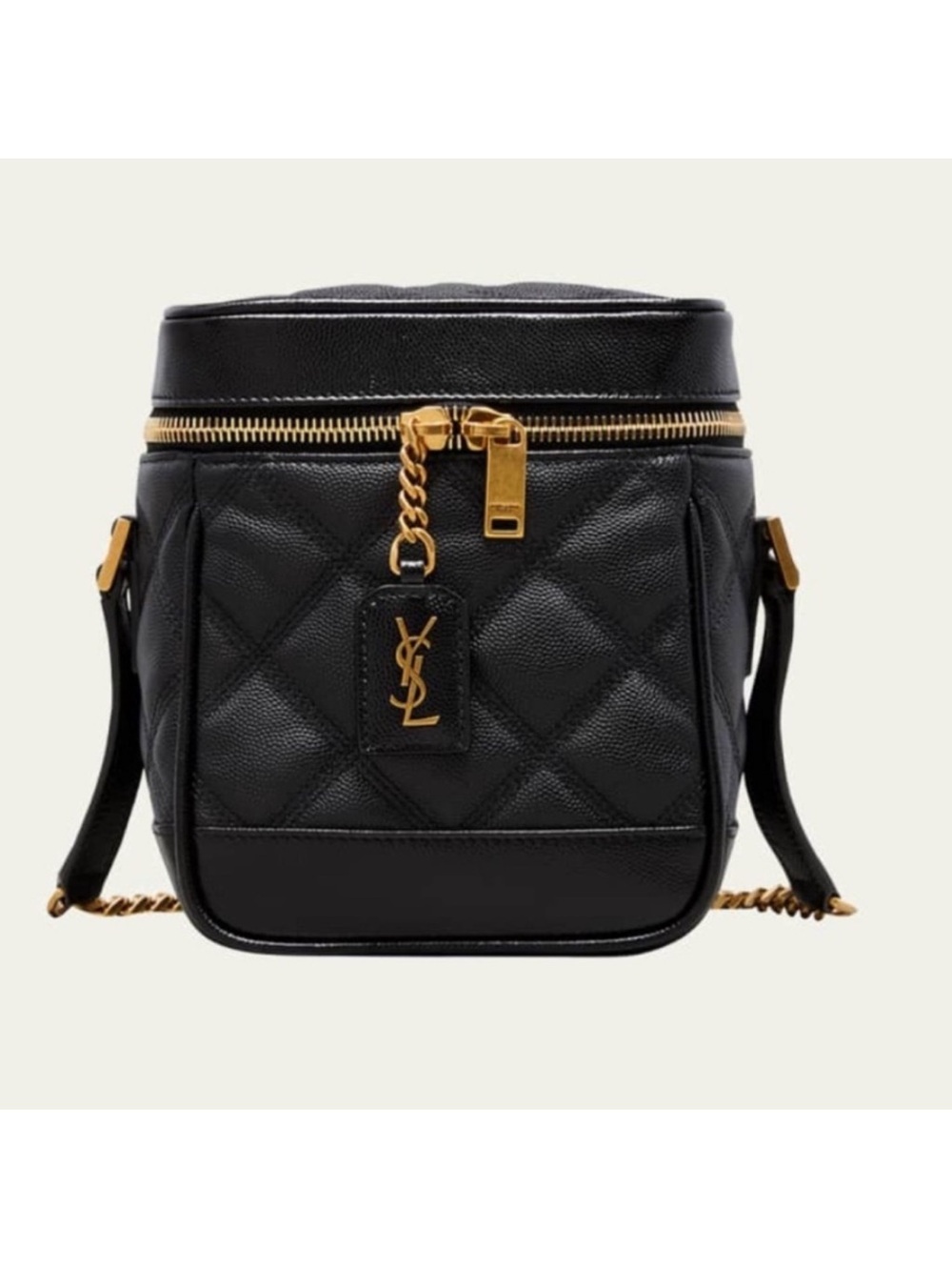 Yves Saint Laurent
Yves Saint Laurent 80s Vanity Black Quilted Crossbody Bag